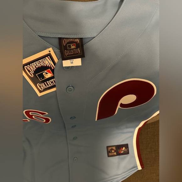 Majestic Authentic Philadelphia Phillies Chase Utley Cooperstown Jersey Men’s M - Picture 2 of 5